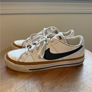 Nike White and Brown Sneakers